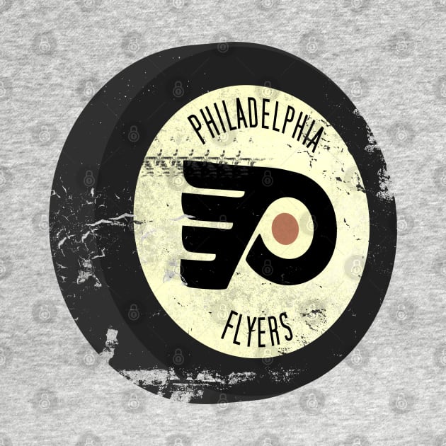 Retro Philadelphia Hockey Puck by generationtees